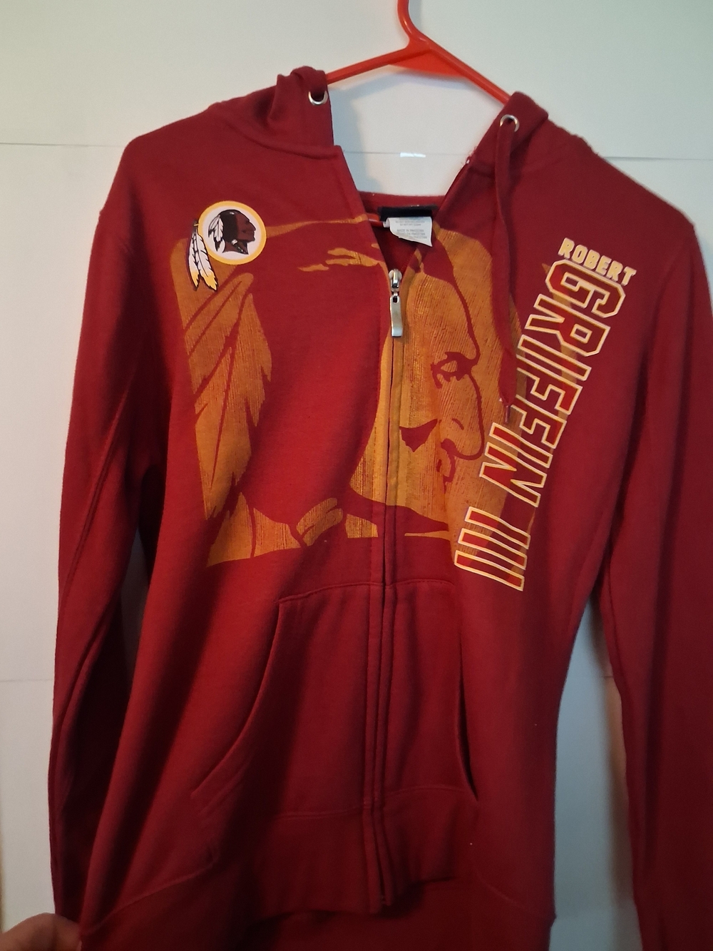 NFL Women's Burgundy and Gold Full-Zip Team Hoodie